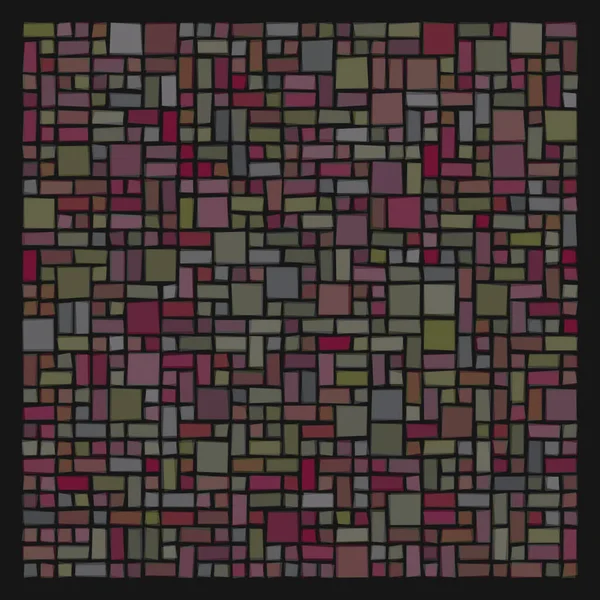 Soyut geometrik desen üretken hesaplama sanatı illüstrasyonu, fayans renk parçalarının taklidi