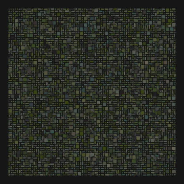 Soyut geometrik desen üretken hesaplama sanatı illüstrasyonu, fayans renk parçalarının taklidi