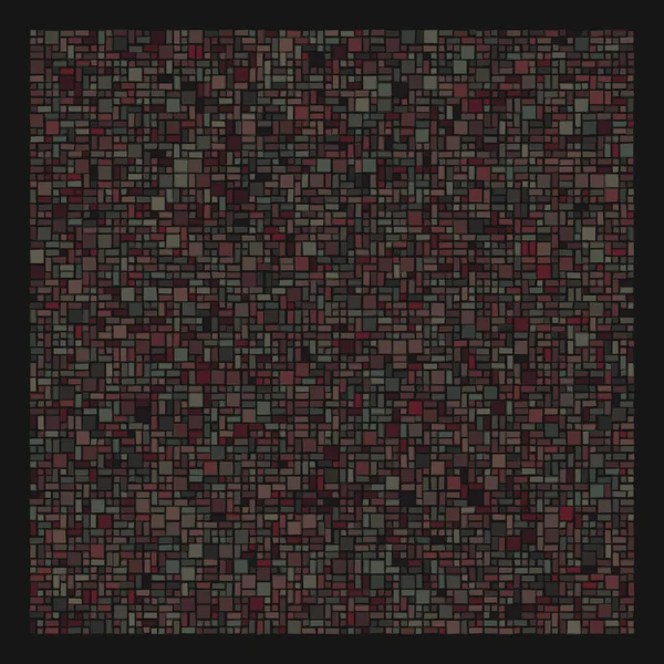 Soyut geometrik desen üretken hesaplama sanatı illüstrasyonu, fayans renk parçalarının taklidi