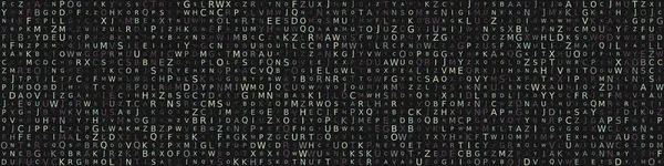 Various Size Letters Russian Alphabet Random Order Dark Background Креативный — стоковый вектор
