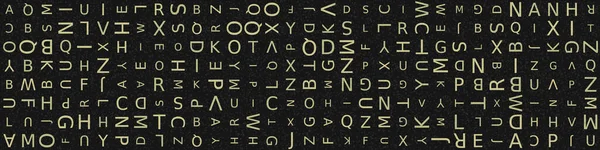 Lettres Différentes Tailles Alphabet Anglais Dans Ordre Aléatoire Sur Fond — Image vectorielle