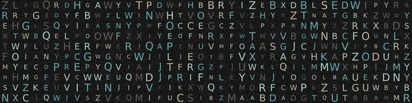 Various Size Letters Russian Alphabet Random Order Dark Background Креативный — стоковый вектор