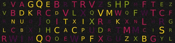Various Size Letters Russian Alphabet Random Order Dark Background Креативный — стоковый вектор