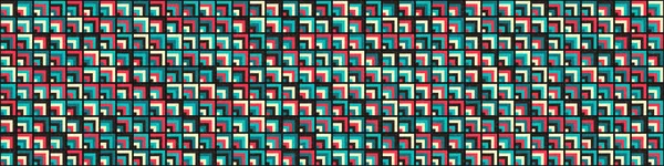 Absztrakt Geometriai Minta Generatív Számítógépes Művészet Vektor Illusztráció — Stock Vector