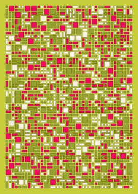 Küçük boyutlu dikdörtgenlerle soyut geometrik arkaplan. Vektör illüstrasyonu