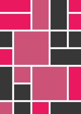 Renkli geometrik arkaplan, geniş kare ve dikdörtgenler. Vektör illüstrasyonu