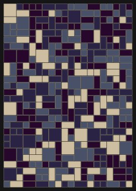 Dikdörtgenli soyut geometrik desen. Vektör illüstrasyonu 