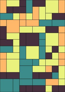 Dengeli dörtlü, üretken arkaplan illüstrasyonu