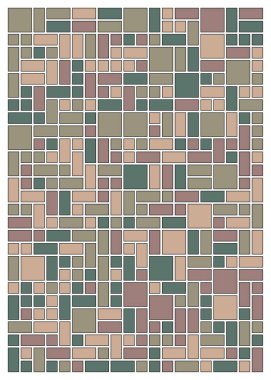 Dikdörtgenli soyut geometrik desen. Vektör illüstrasyonu 