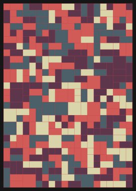 Soyut dörtlü, vektör illüstrasyon tasarımı