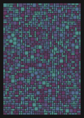 Dikdörtgenli soyut geometrik desen. Vektör illüstrasyonu 
