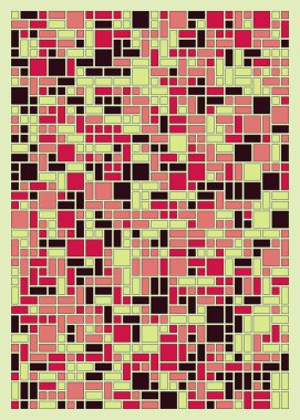Dikdörtgenli soyut geometrik desen. Vektör illüstrasyonu 