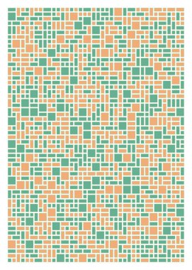 Küçük boyutlu dikdörtgenlerle soyut geometrik arkaplan. Vektör illüstrasyonu