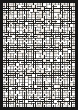 Küçük boyutlu dikdörtgenlerle soyut geometrik arkaplan. Vektör illüstrasyonu