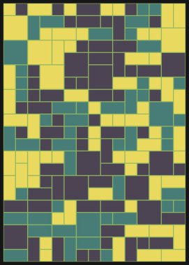 Dengeli dörtlü, üretken arkaplan illüstrasyonu