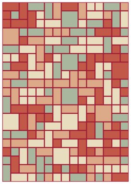 Dengeli dörtlü, üretken arkaplan illüstrasyonu