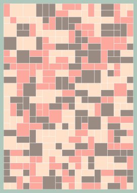 Dikdörtgenli soyut geometrik desen. Vektör illüstrasyonu 
