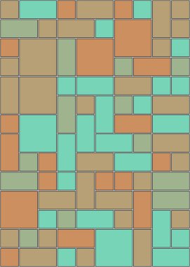 Orta boy dikdörtgenli renkli geometrik arkaplan. Vektör illüstrasyonu