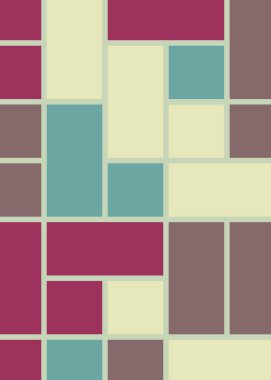 Soyut dörtlü, vektör illüstrasyon tasarımı