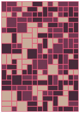 Orta boy dikdörtgenli renkli geometrik arkaplan. Vektör illüstrasyonu