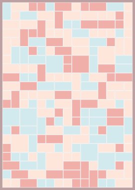 Orta boy dikdörtgenli renkli geometrik arkaplan. Vektör illüstrasyonu