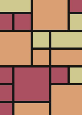 Büyük boyutlu dikdörtgenli renkli geometrik arkaplan. Vektör illüstrasyonu