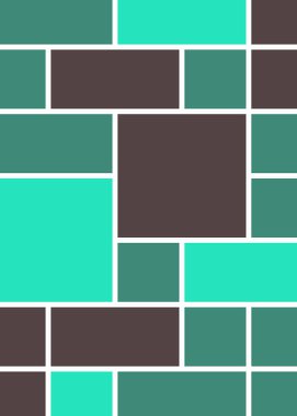 Büyük boyutlu dikdörtgenli renkli geometrik arkaplan. Vektör illüstrasyonu