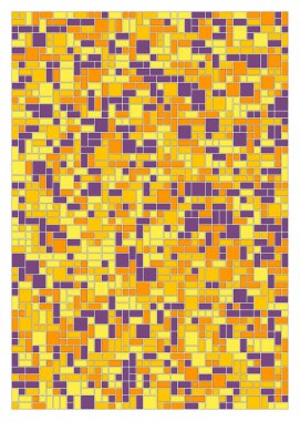 Küçük boyutlu dikdörtgenlerle soyut geometrik arkaplan. Vektör illüstrasyonu