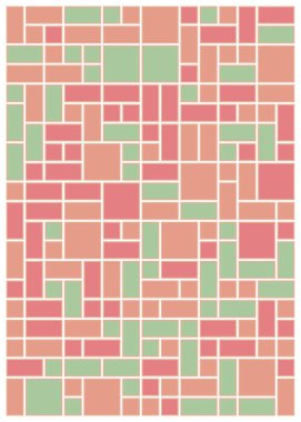 Dikdörtgenli soyut geometrik desen. Vektör illüstrasyonu 