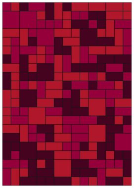 Orta boy dikdörtgenli renkli geometrik arkaplan. Vektör illüstrasyonu