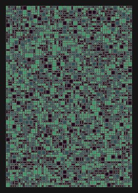Soyut dörtlü, vektör illüstrasyon tasarımı