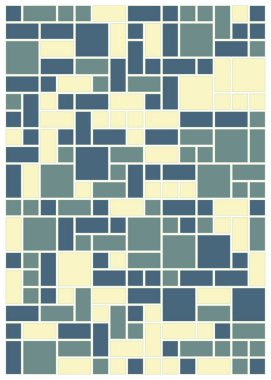 Dengeli dörtlü, üretken arkaplan illüstrasyonu