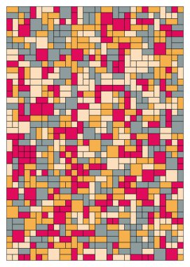 Ofset Quad üretken sanat arkaplan çizimi