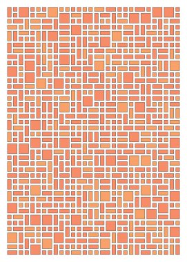 Küçük boyutlu dikdörtgenlerle soyut geometrik arkaplan. Vektör illüstrasyonu