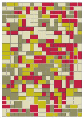 Ofset Quad üretken sanat arkaplan çizimi