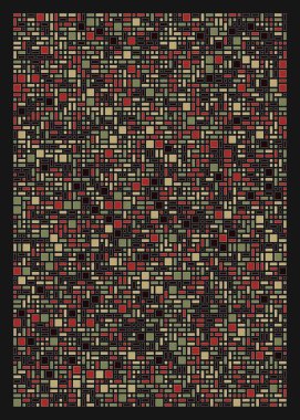 Küçük boyutlu dikdörtgenlerle soyut geometrik arkaplan. Vektör illüstrasyonu