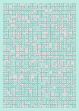 Renkli geometrik arkaplan, küçük boyutlu kareler ve dikdörtgenler. Vektör illüstrasyonu