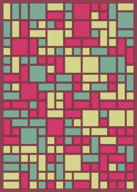 Ofset Quad üretken sanat arkaplan çizimi