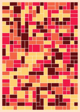 Orta boy dikdörtgenli renkli geometrik arkaplan. Vektör illüstrasyonu