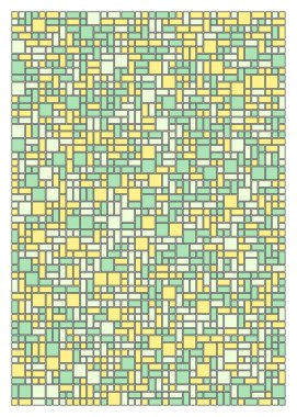 Renkli geometrik arkaplan, küçük boyutlu kareler ve dikdörtgenler. Vektör illüstrasyonu