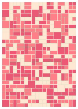 Dikdörtgenli soyut geometrik desen. Vektör illüstrasyonu 