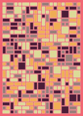 Orta boy dikdörtgenli renkli geometrik arkaplan. Vektör illüstrasyonu
