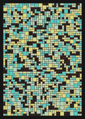 Küçük boyutlu dikdörtgenlerle soyut geometrik arkaplan. Vektör illüstrasyonu