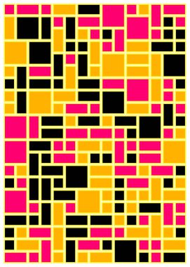 Dengeli dörtlü, üretken arkaplan illüstrasyonu