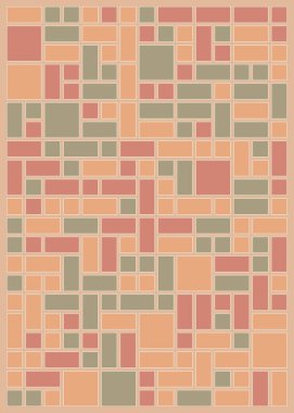 Dikdörtgenli soyut geometrik desen. Vektör illüstrasyonu 