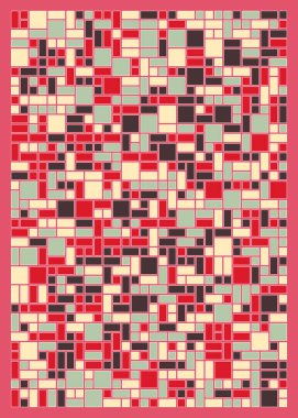 Soyut dörtlü, vektör illüstrasyon tasarımı