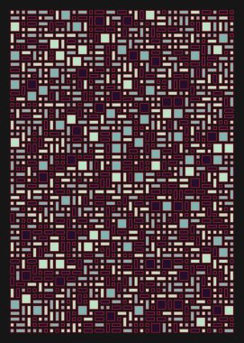 Küçük boyutlu dikdörtgenlerle soyut geometrik arkaplan. Vektör illüstrasyonu