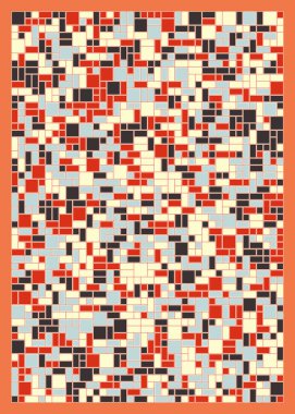 Dikdörtgenli soyut geometrik desen. Vektör illüstrasyonu 