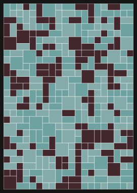 Dikdörtgenli soyut geometrik desen. Vektör illüstrasyonu 