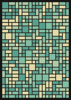 Orta boy dikdörtgenli renkli geometrik arkaplan. Vektör illüstrasyonu